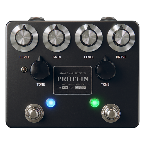 Browne Amplification Protein Dual Overdrive V4 Pedal - Black