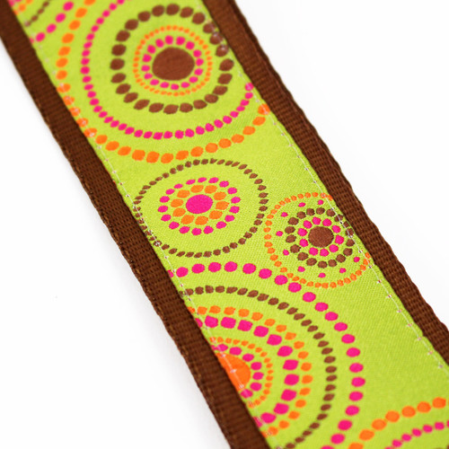 Souldier "Crop Circles" Orange & Green Pattern 2" Guitar Strap