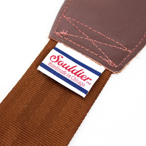 Souldier "Paisley" Gold & Brown Vintage Style Pattern 2" Guitar Strap