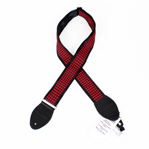 Souldier "Houndstooth" Red & Black Pattern 2" Guitar Strap