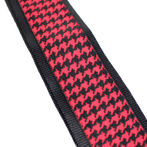 Souldier "Houndstooth" Red & Black Pattern 2" Guitar Strap