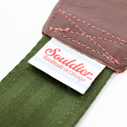 Souldier "Zelda" Red & Green Pattern 2" Guitar Strap