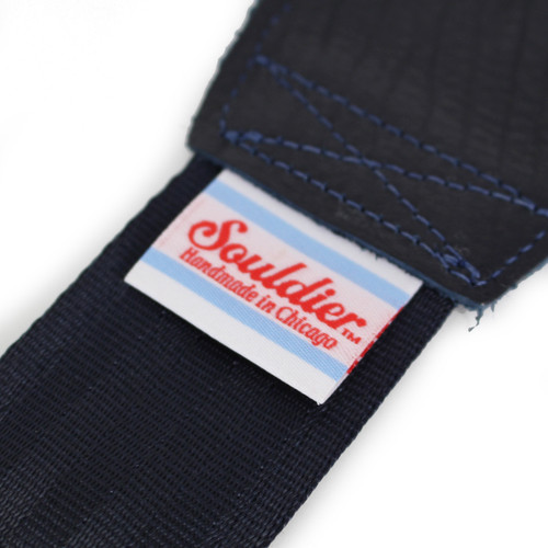 Souldier "Constantine" 2" Guitar Strap in Blue & Turquiose with Navy Ends