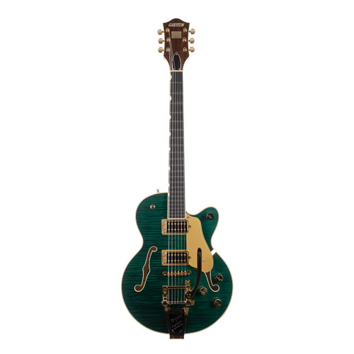 Used Gretsch Broadkaster Jr. LX Figured Center Block with Bigsby - Tropic Aura
