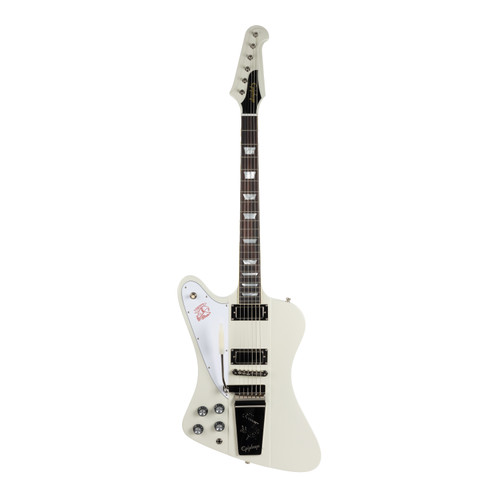 Used Epiphone 1963 Firebird V Reissue With Maestro Vibrola Left Handed - Polaris White