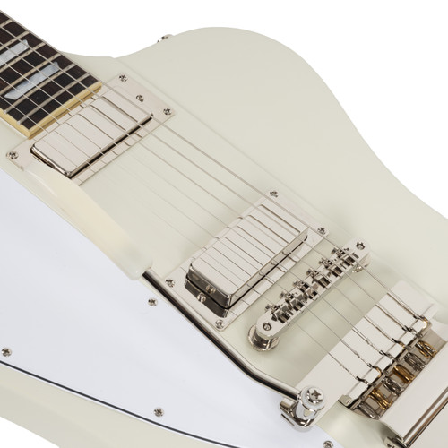 Used Epiphone 1963 Firebird V Reissue With Maestro Vibrola Left Handed - Polaris White