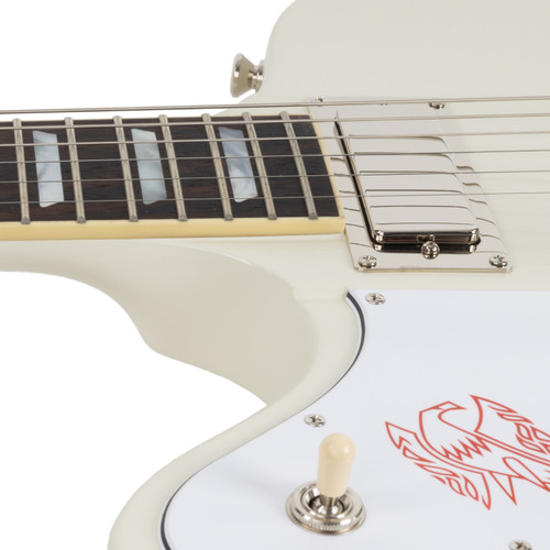 Used Epiphone 1963 Firebird V Reissue With Maestro Vibrola Left Handed - Polaris White