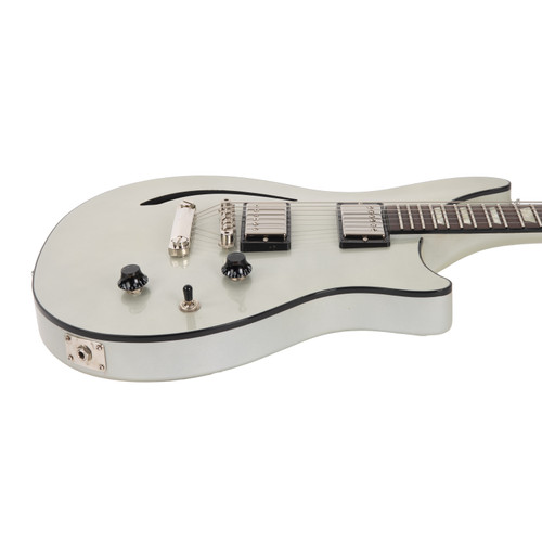 Used Gibson Custom DC Standard Semi-Hollow Silver 2017