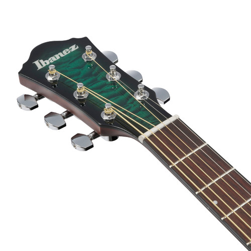 Used Ibanez AEWC16Q Acoustic Electric - Trans Emerald Burst