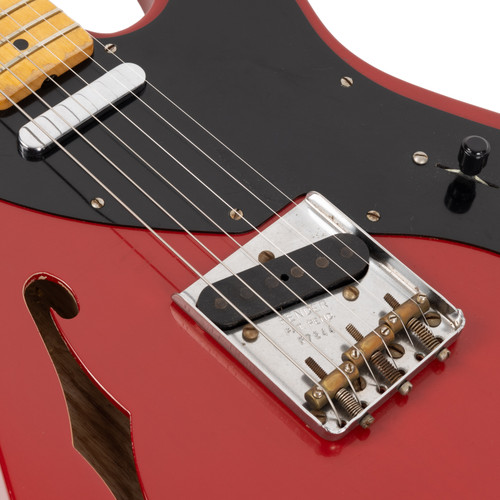 Used Fender Custom Shop Thinline Telecaster Tele Relic Dakota Red 2009
