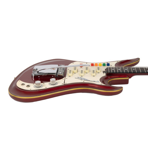 Vintage Teisco Spectrum 5 Red 1960s