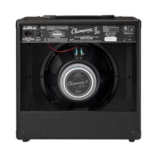 Fender Champion II 50W 1x12 Guitar Combo Amp - Blackout