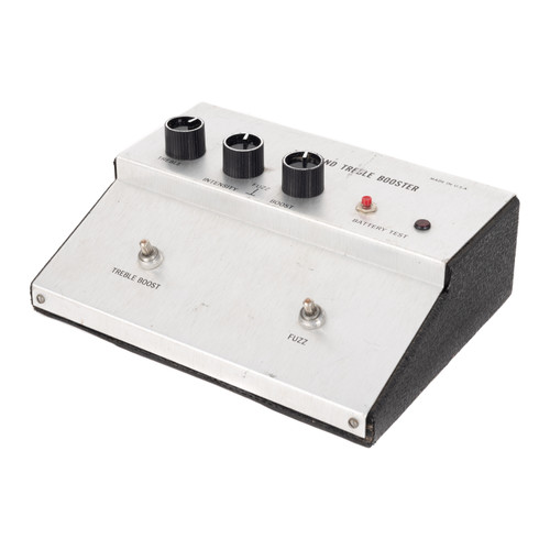 Vintage Applied Fuzz And Treble Booster Pedal
