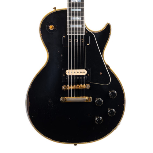 Gibson Custom LE 1954 Les Paul Custom Reissue Heavy Aged with Humbucker - Ebony