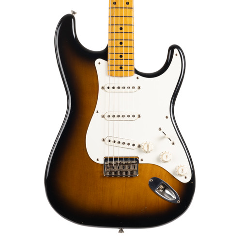 Used Fender ST-54 Stratocaster Reissue Hardtail MIJ Two-Tone Sunburst 1990
