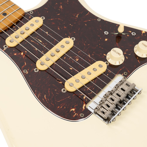 Vintage Fender ST-57 Stratocaster Reissue Hardtail MIJ Olympic White 1989