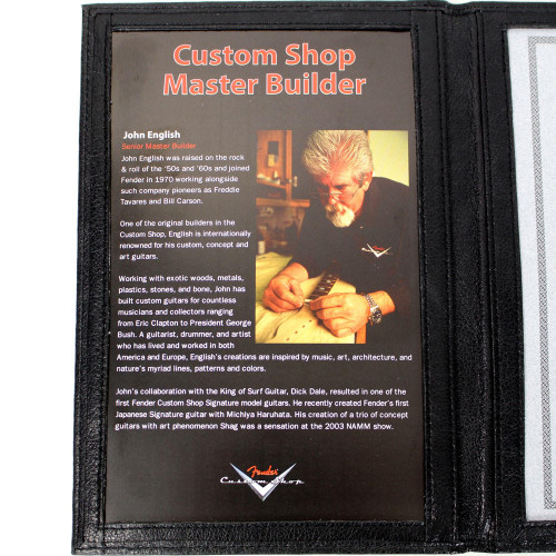 2006 Fender Custom Shop Master Built John English ���59 Stratocaster Electric Guitar in Sonic Blue Finish