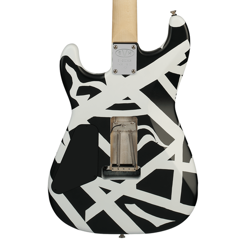 EVH Striped Series Shapes Maple - White and Black