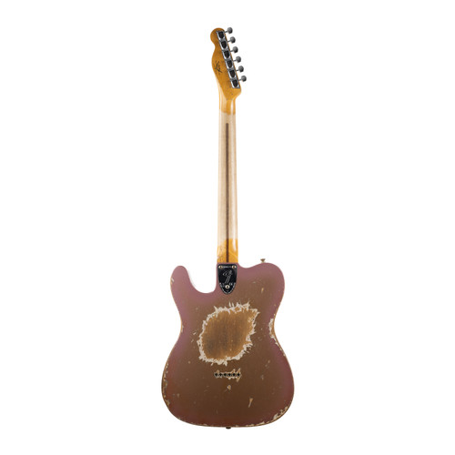 Used Fender Custom Shop Telecaster Custom Super Heavy Relic - Aged Firemist Gold with Aged Burgundy Mist Burst