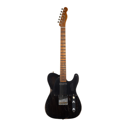 Used Fender Custom Shop Limited Edition Roasted Reverse '50s Telecaster Heavy Relic - Transparent Ebony