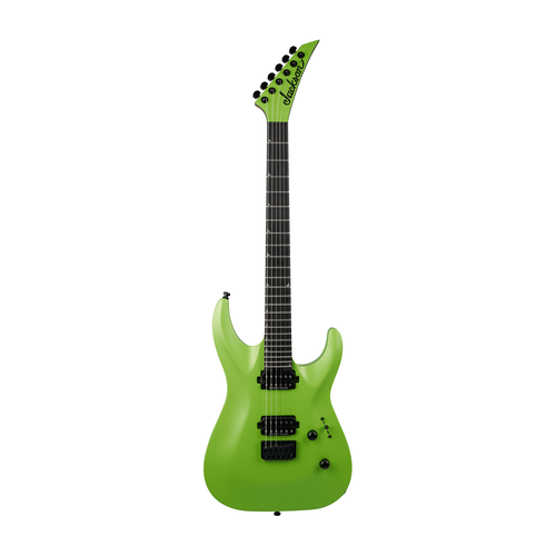 Used Jackson Pro Plus Series Soloist SLA2 HT Ebony - Toxic Apple