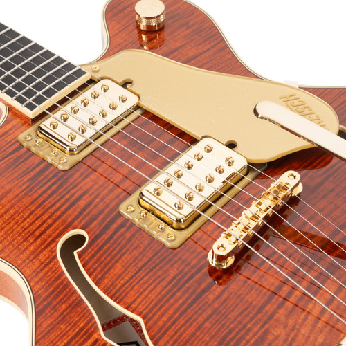Used Gretsch Broadkaster LX Figured Center Block with Bigsby - Bourbon Stain