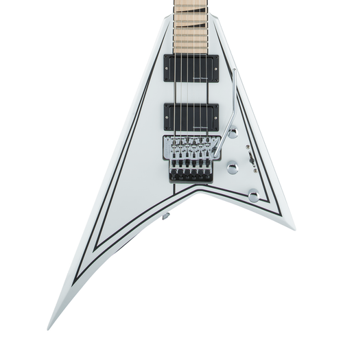 Used Jackson X Series Rhoads RRX24M Maple - Snow White with Black Pinstripes