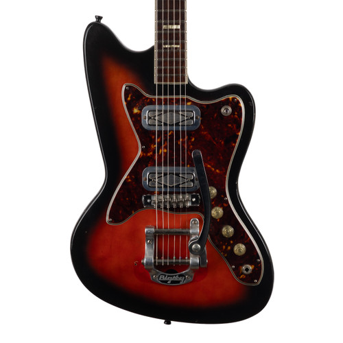 Vintage Silvertone Silhouette Model 1478 Sunburst 1960s
