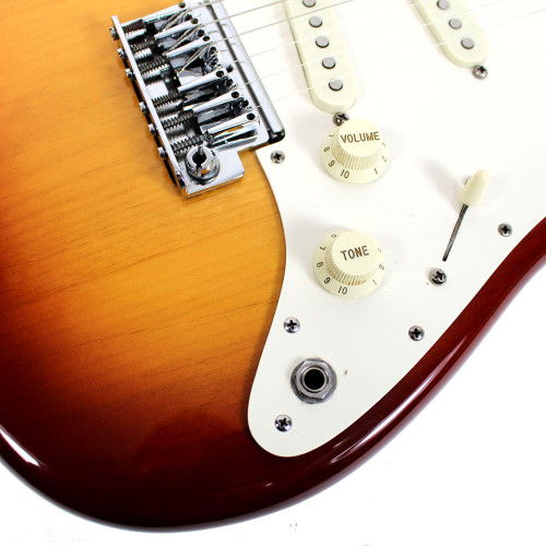 Vintage 1984 USA Made Fender American Standard Stratocaster Electric Guitar in Sienna Sunburst Finish