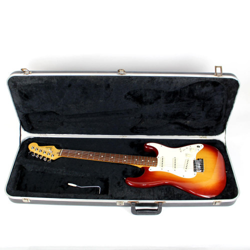 Vintage 1984 USA Made Fender American Standard Stratocaster Electric Guitar in Sienna Sunburst Finish