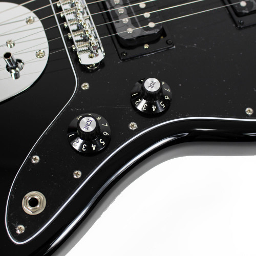 Fender Special Edition Blacktop Jazzmaster HH Stripe Electric Guitar in Black