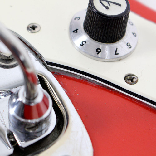 Vintage 1967 Fender Bronco Electric Guitar Red Finish