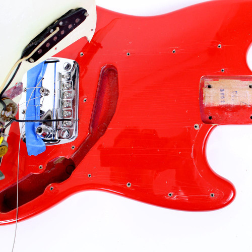 Vintage 1968 Fender Bronco Electric Guitar Red Finish