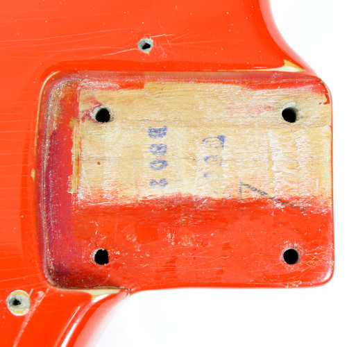 Vintage 1968 Fender Bronco Electric Guitar Red Finish