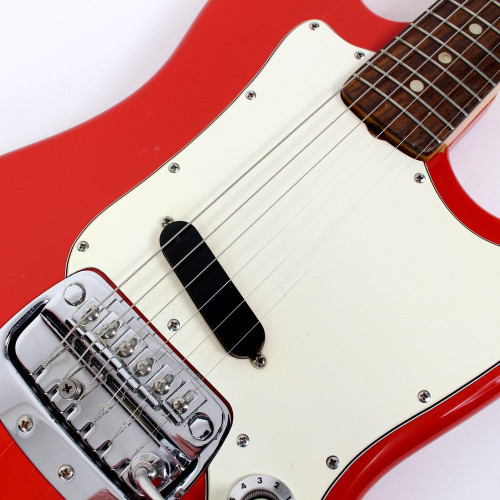 Vintage 1968 Fender Bronco Electric Guitar Red Finish