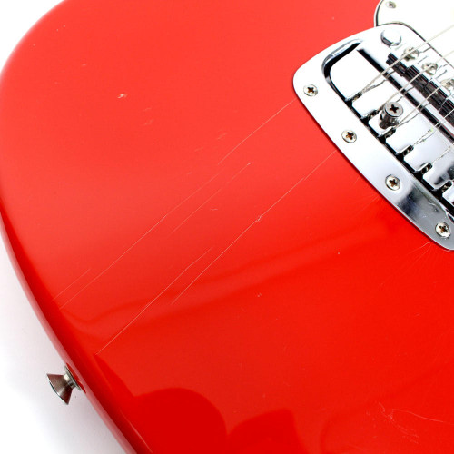 Vintage 1968 Fender Bronco Electric Guitar Red Finish