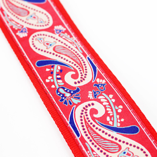 Souldier "Paisley" Red Vintage Style Pattern 2" Guitar Strap