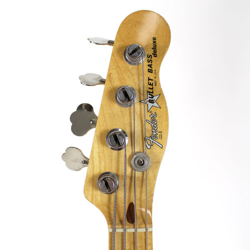 Vintage 1982 Fender Bullet Bass Deluxe Guitar Red Finish