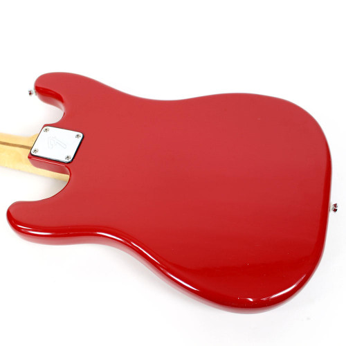 Vintage 1982 Fender Bullet Bass Deluxe Guitar Red Finish