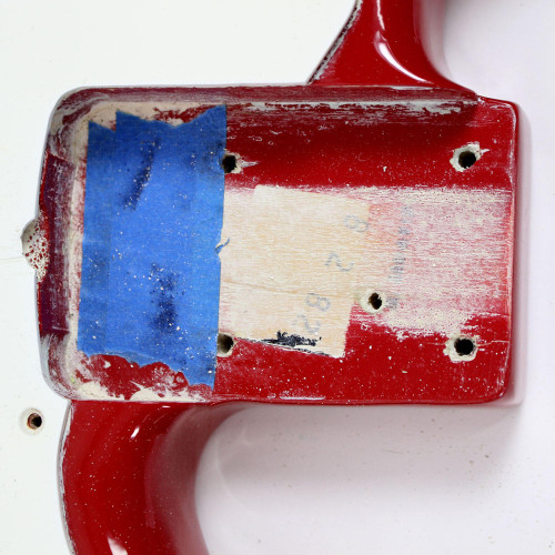 Vintage 1982 Fender Bullet Bass Deluxe Guitar Red Finish