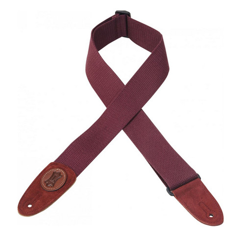 Levy's MSSC8-BRG Cotton Guitar Strap - Burgundy