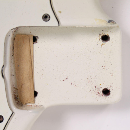 Vintage 1968 Fender Bronco Electric Guitar in White Finish