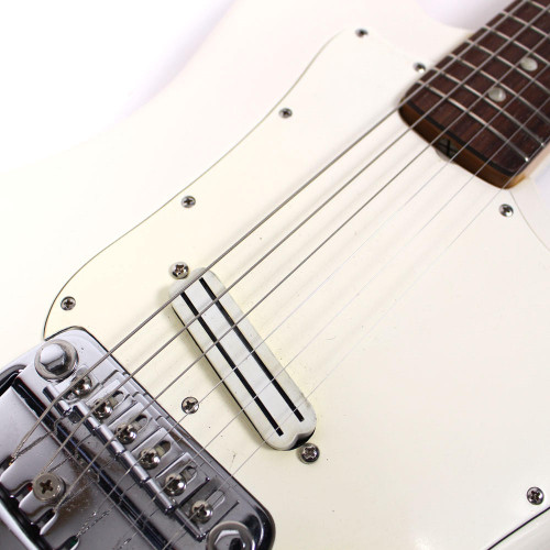 Vintage 1968 Fender Bronco Electric Guitar in White Finish
