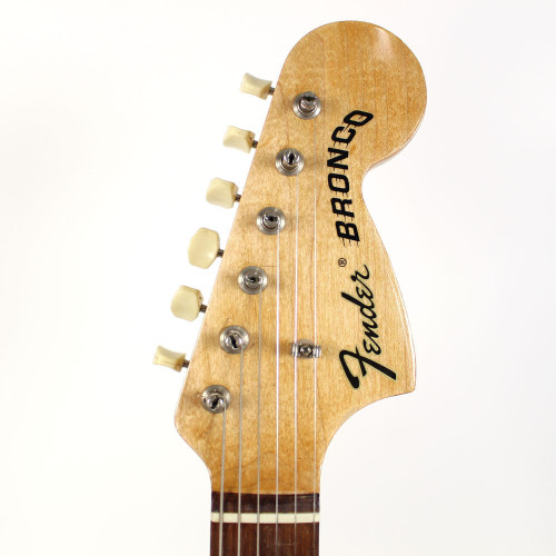Vintage 1968 Fender Bronco Electric Guitar in White Finish