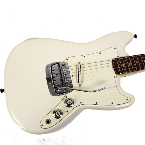 Vintage 1968 Fender Bronco Electric Guitar in White Finish