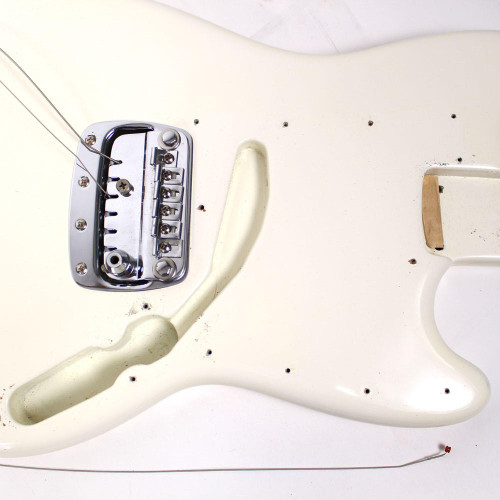 Vintage 1968 Fender Bronco Electric Guitar in White Finish
