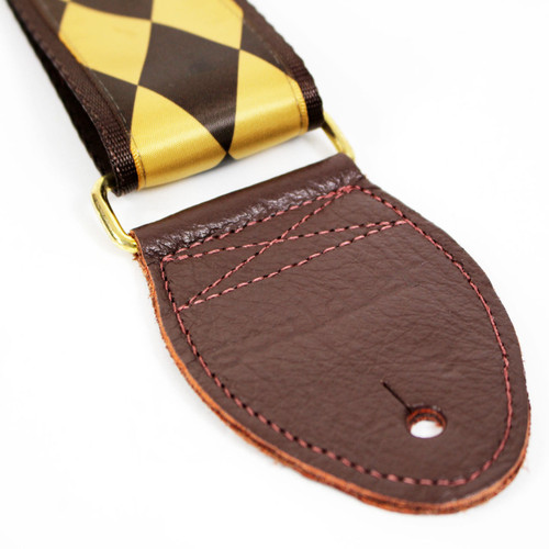 Souldier "Diamond" Gold & Brown Pattern 2" Guitar Strap