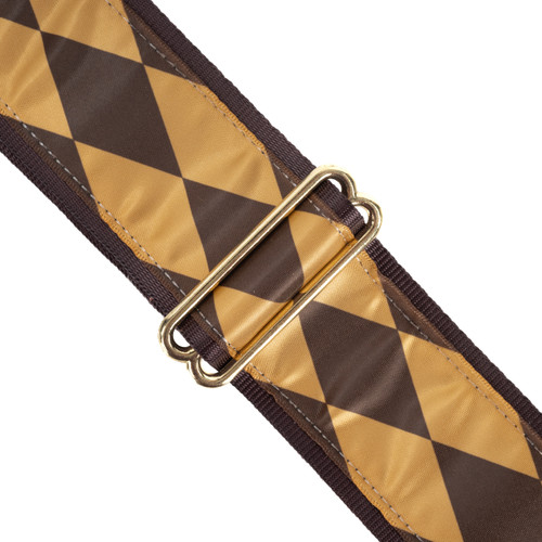 Souldier "Diamond" Gold & Brown Pattern 2" Guitar Strap