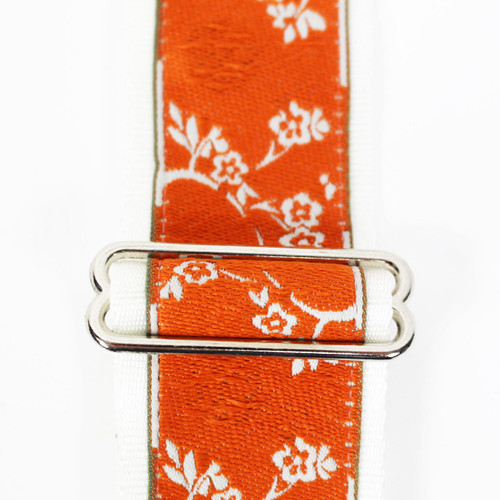 Souldier "Cherry Blossom" Orange & White Pattern 2" Guitar Strap