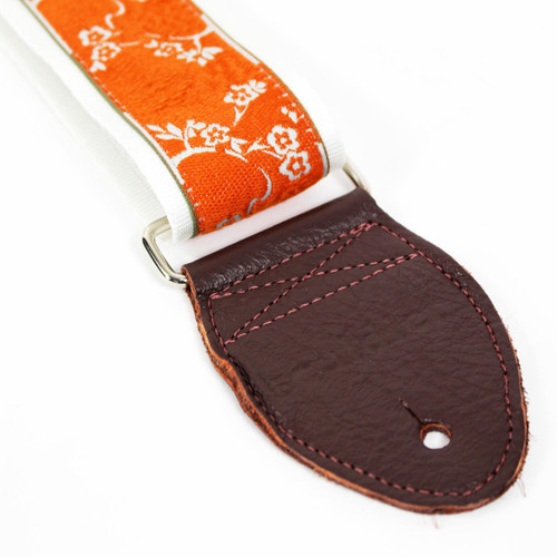 Souldier "Cherry Blossom" Orange & White Pattern 2" Guitar Strap